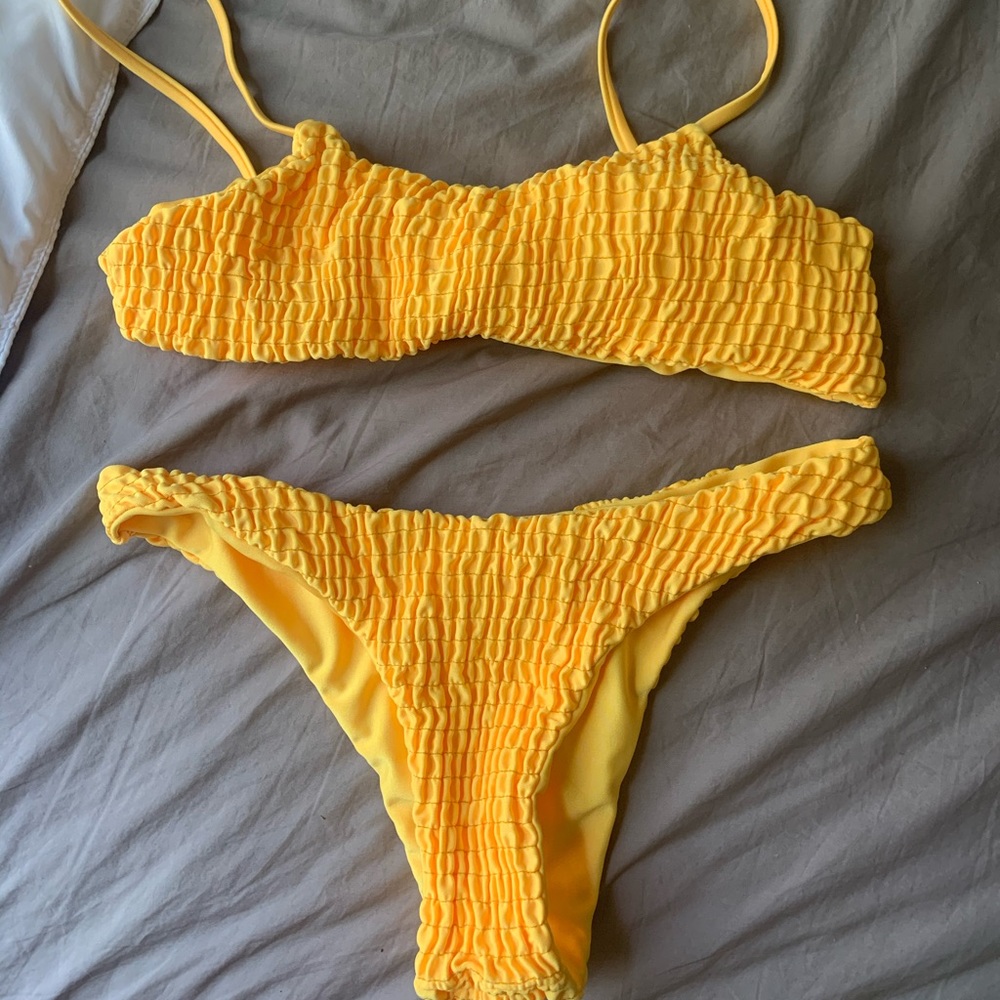 Medium yellow Zaful bikini